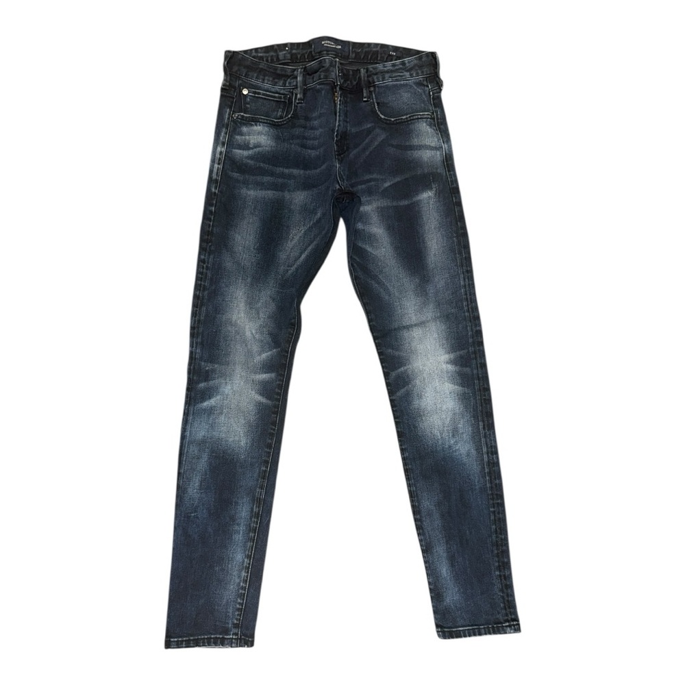 SCOTCH & SODA Tye Jeans Men's W31/L32 Dark Blue Denim Acidwash Zip Fly Stretched